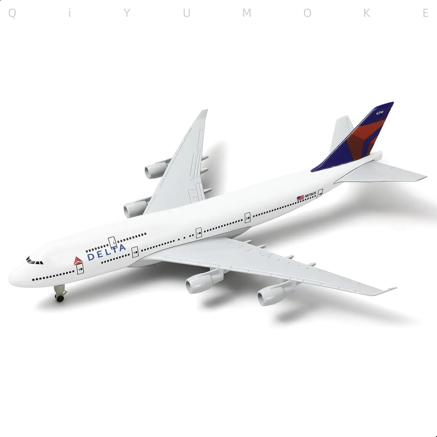 747 Model Airplane 1/300 Diecast Metal Airplane Model Kits (with Stand) Boeing 747 Airlines Plane for Aviation Enthusiasts Gifts, Display Collections or Desk Decor -8 inches L