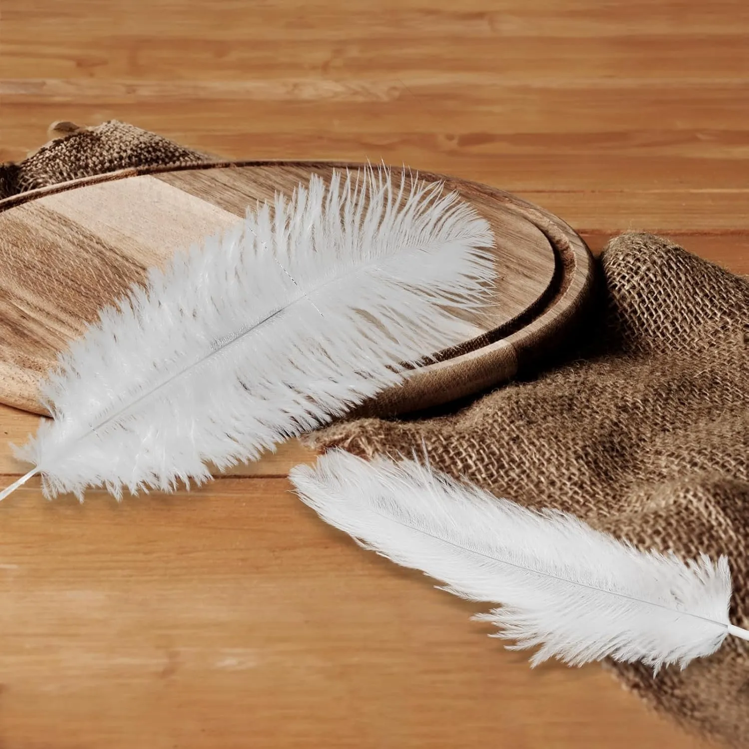 80pcs 15-17 inches (38-43 cm) White Natural Bulk Ostrich Feathers Kit. Kits Contain 8-10 inches of Feathers and 7 inches of White Feather Sticks.for Various DIY Projects.(White)