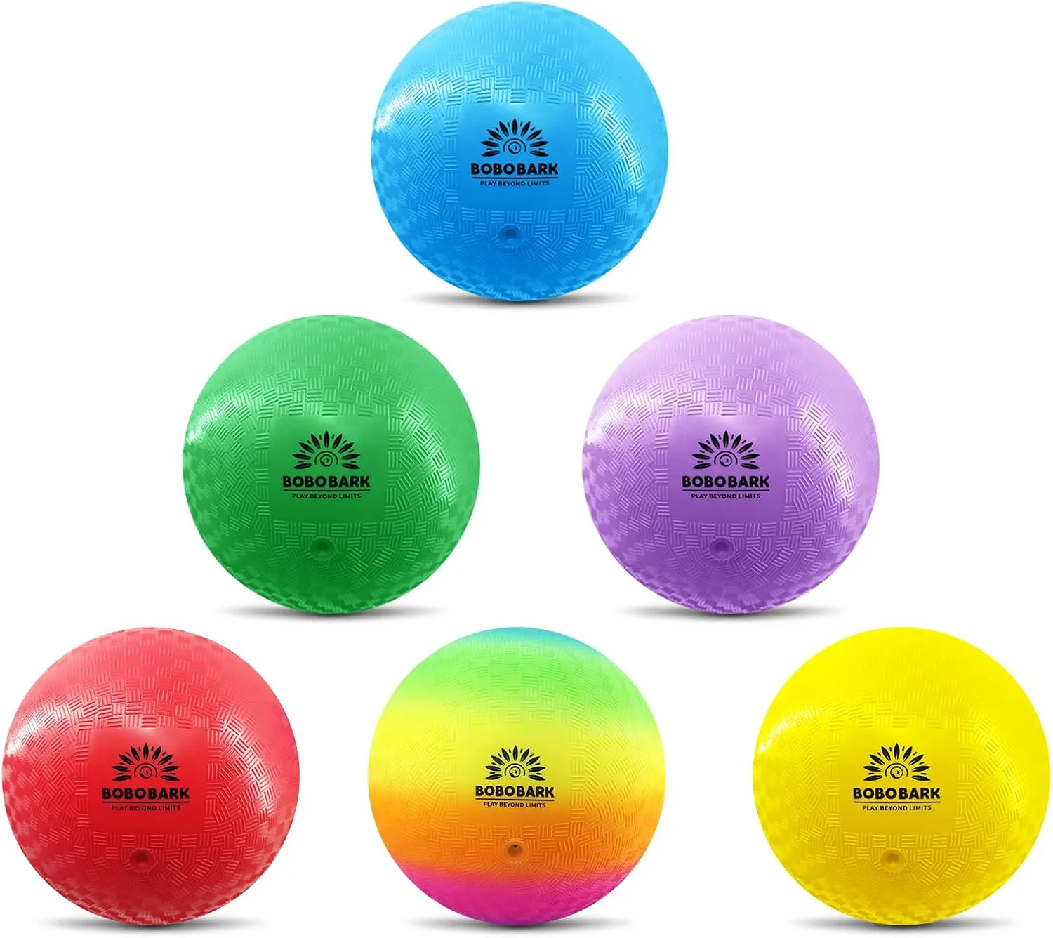 8.5 Inch Playground Balls – 6 Pack Kickball Set for Kids with Pump & Mesh Bag, Soft Dodgeball & Four Square Ball for Schools, PE, Gym, Indoor & Outdoor Games, Birthday Gift & Holiday Present