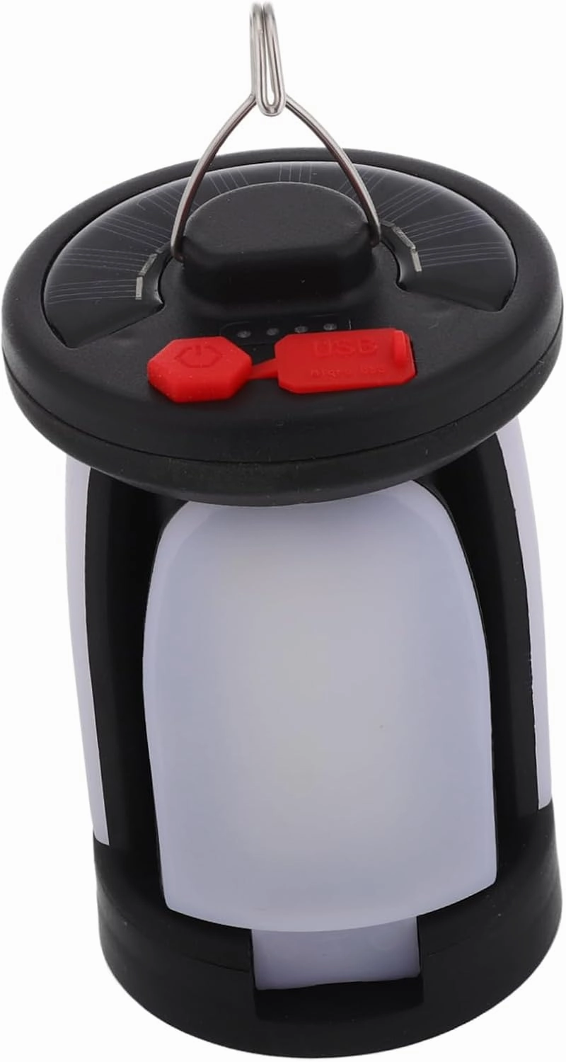 Abs Rubber Solar Camping Lamp Emergency Solar Lights Portable Rechargeable for Outdoor Camping Hiking