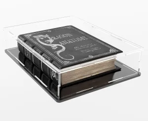 Acrylic Display Case for Book, Clear Flat Acrylic Box for Displaying Books, Medals, Stamps, Collectibles and Cards