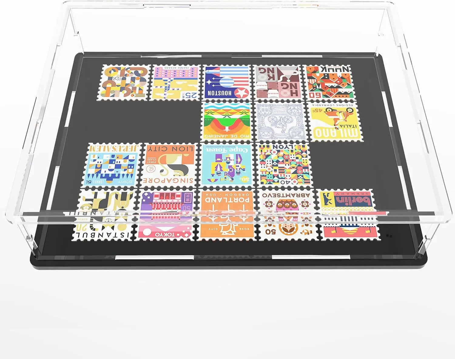 Acrylic Display Case for Book, Clear Flat Acrylic Box for Displaying Books, Medals, Stamps, Collectibles and Cards