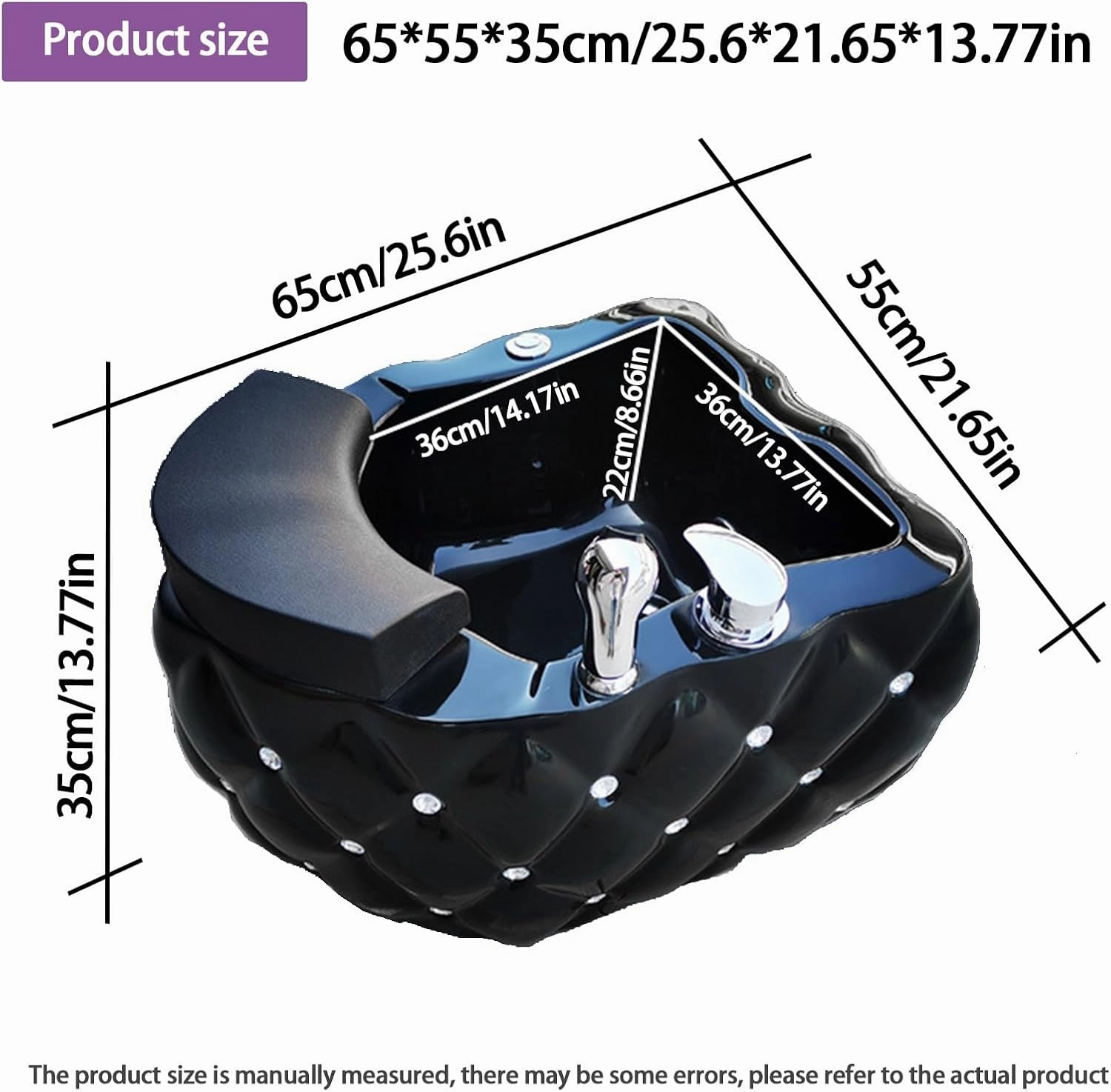 Acrylic Footbath Spa Foot Bath Pedicure with Heat and Massage Pedicure Bowl Salon Massage Equipment Foot Spa with Heat and Massage and Jets Colorful Lamp Footbath for Hotel Foot Bath Club