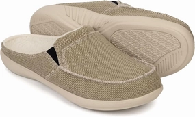 ADAX Men's Plantar Fasciitis & Pain Relief Orthotic Slippers with Arch Support (Size:US 7-US 14)