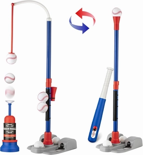 Adjustable T-Ball Set for Kids 3-8 | Outdoor Baseball Toy with Bat, Ball & Tee | Sports Gift for Toddlers & Boys in Backyards