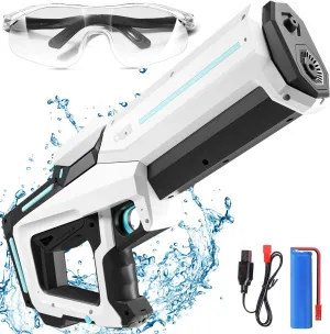 AICase Electric Water Guns for Adult Kid,Strongest Auto Water Pistol with Waterproof Design Auto Water-Sucking, 26-32 FT Range Battery Powered Water Squirt, Summer Outdoor Swimming Pool Water Toy 2025
