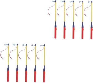 Alasum 10pcs Glow Lantern Sticks Lantern Holding Poles for Festivals Rechargeable for Boys and Girls Birthday Parties and Holiday Decorations