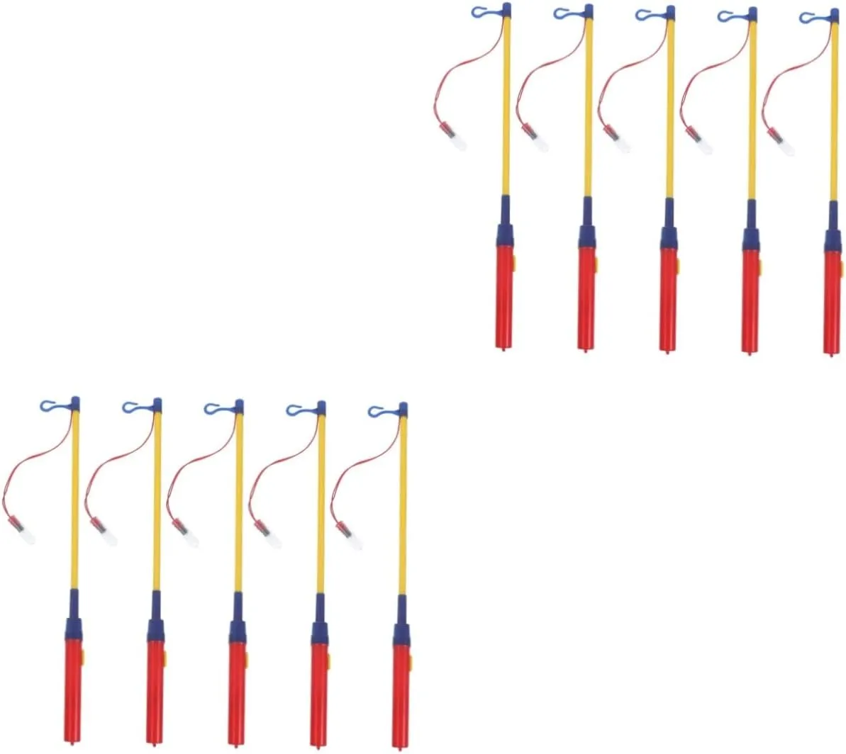 Alasum 10pcs Glow Lantern Sticks Lantern Holding Poles for Festivals Rechargeable for Boys and Girls Birthday Parties and Holiday Decorations