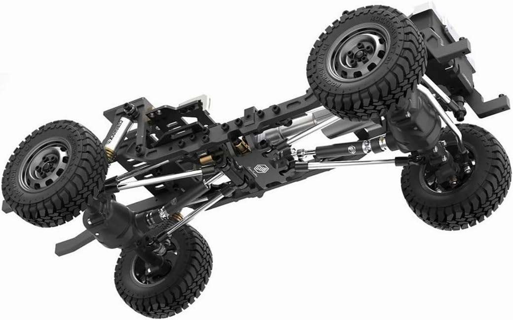 All Metal Electric RC Simulation Off-Road Vehicle, Capo CUB1 1:18 4WD Crawler Pickup Truck Model with Differential Lock and High Low Gears, Suitable As a Gift for Adults and Teens - KIT Version