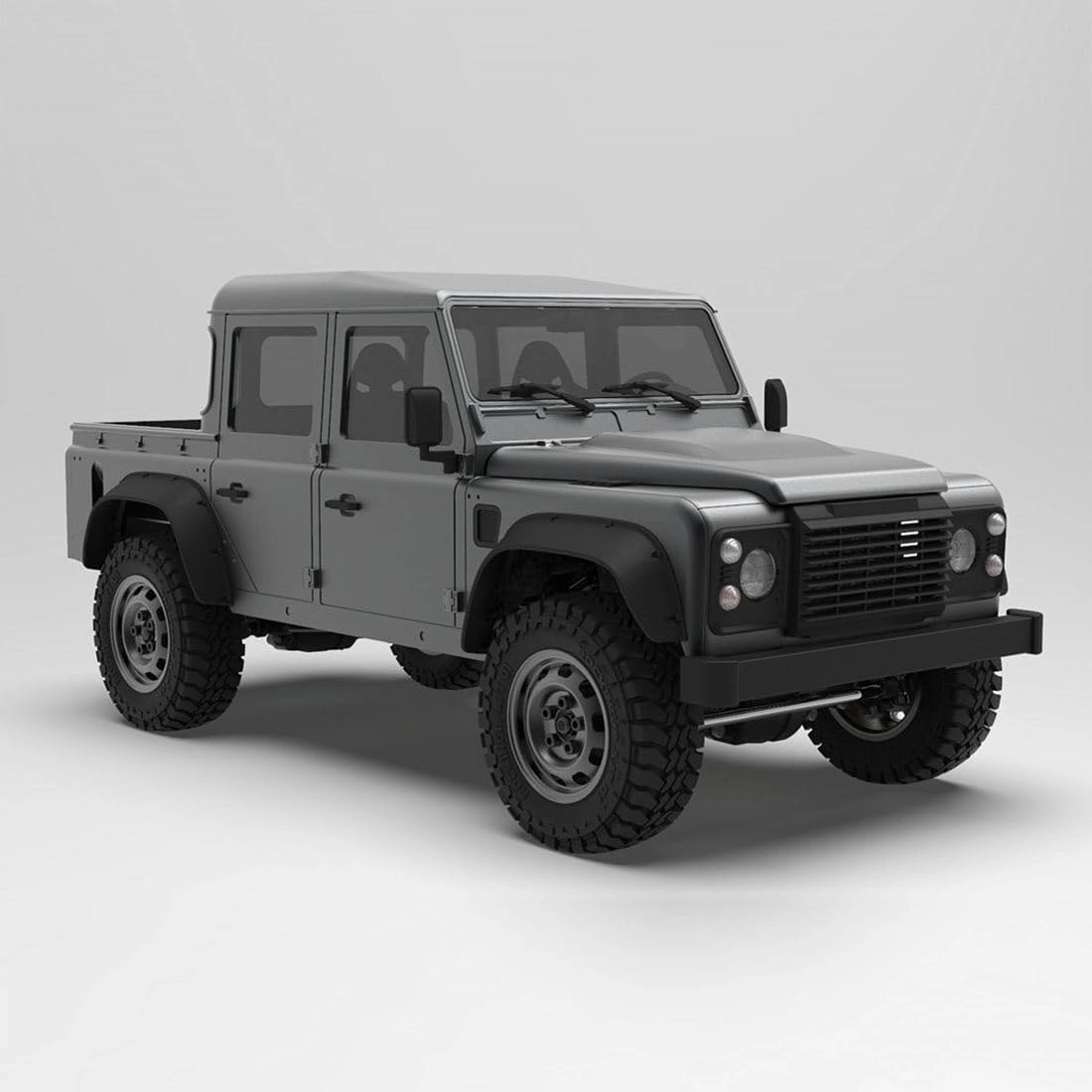 All Metal Electric RC Simulation Off-Road Vehicle, Capo CUB1 1:18 4WD Crawler Pickup Truck Model with Differential Lock and High Low Gears, Suitable As a Gift for Adults and Teens - KIT Version