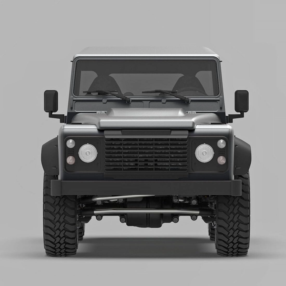 All Metal Electric RC Simulation Off-Road Vehicle, Capo CUB1 1:18 4WD Crawler Pickup Truck Model with Differential Lock and High Low Gears, Suitable As a Gift for Adults and Teens - KIT Version