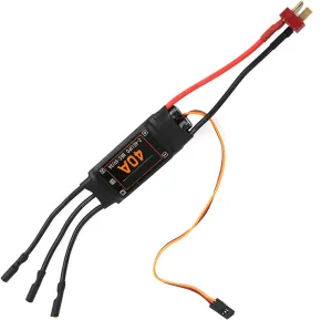 Alomejor RC Electronic Speed Controller, 40A Brushless ESC for RC Drone Helicopter FPV Parts with Safety (Black)