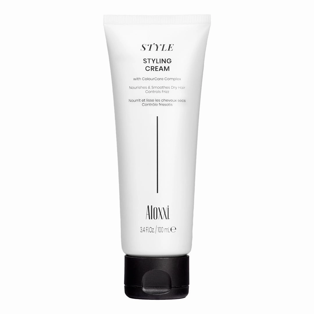 ALOXXI Ultra Hydrating Hair Styling Cream Smoothing Cream with Kokum Butter and Buriti Oil for Thick, Shiny Hair, 3.4 Oz