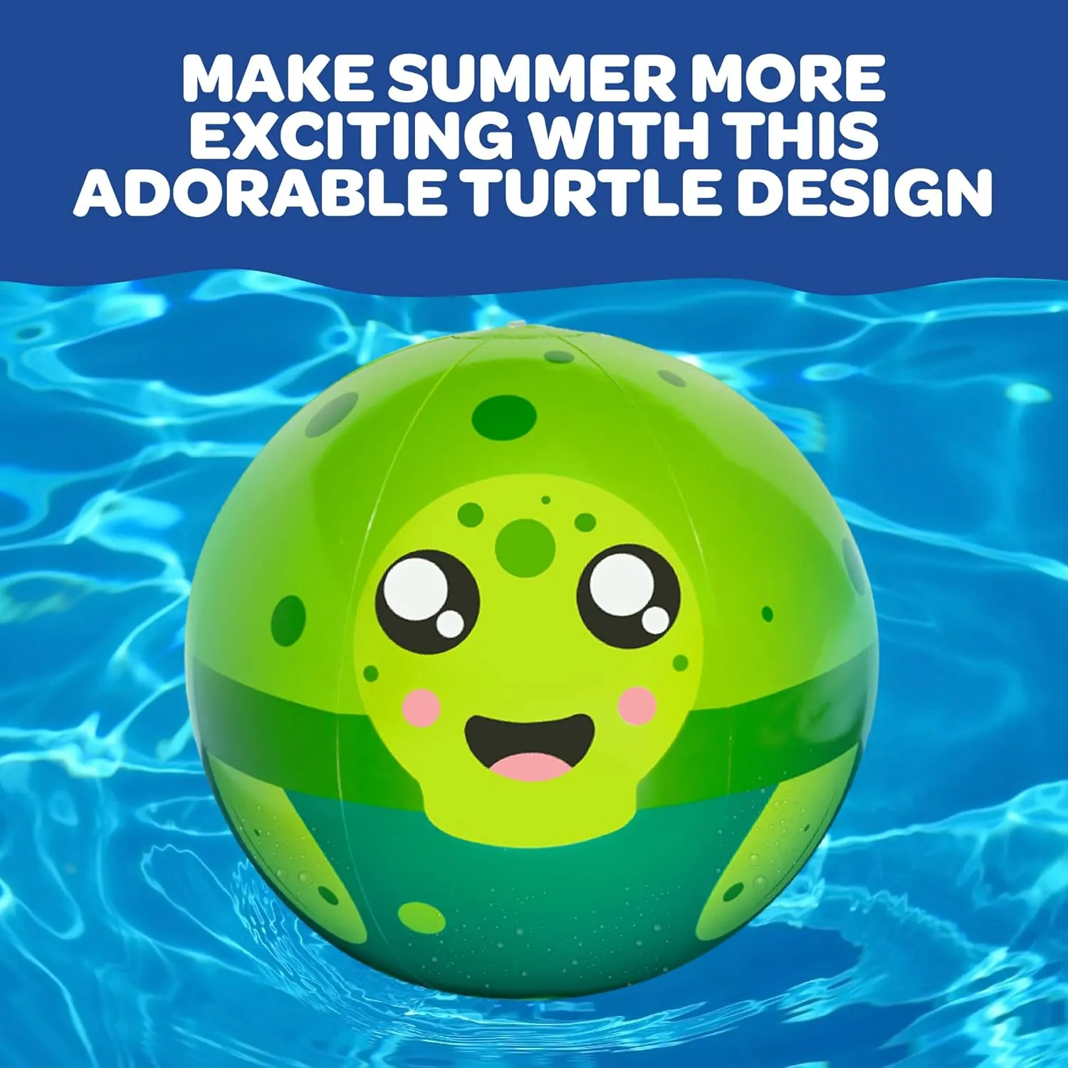 Aquamazing Giant Heavy Duty 16" Beach Ball for Kids, Adults, & Toddlers, XL 4x Thicker PVC Durable Pool Float-Water Toy for Volleyball, Game Play, Summer Camp Activity, Swimming Party Favor