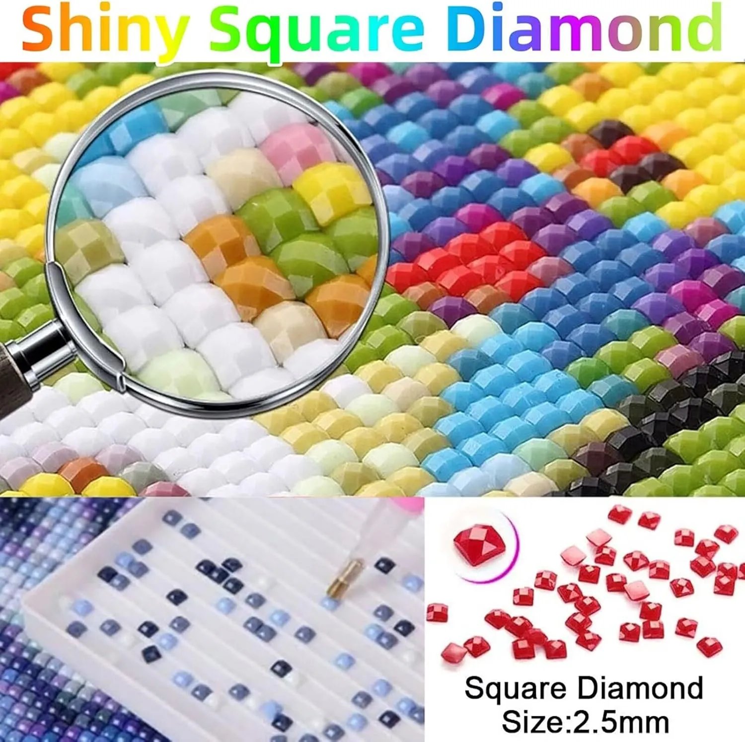 Architecture Diamond Art Kits for Adults, Square Full Drill Paint by Nmbers, Crystal Gem Art Dusk Diamond Painting, Rhinestones Cross Stitch Embroidery Kit, Crafts for adults 14x20In Model-10444