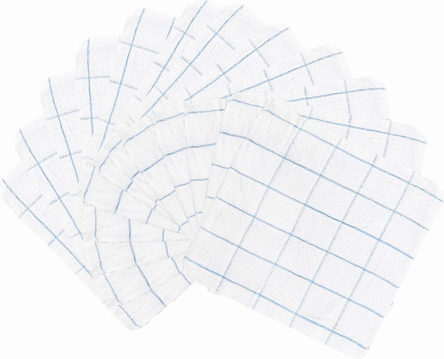Arkwright Dish Towels for Kitchen - (Pack of 12) Soft, 100% Cotton Terry Dishcloths, Highly Absorbent & Quick Dry, Washcloths for Washing, Drying, and Cleaning Dishes, 12 x 12 in, Blue