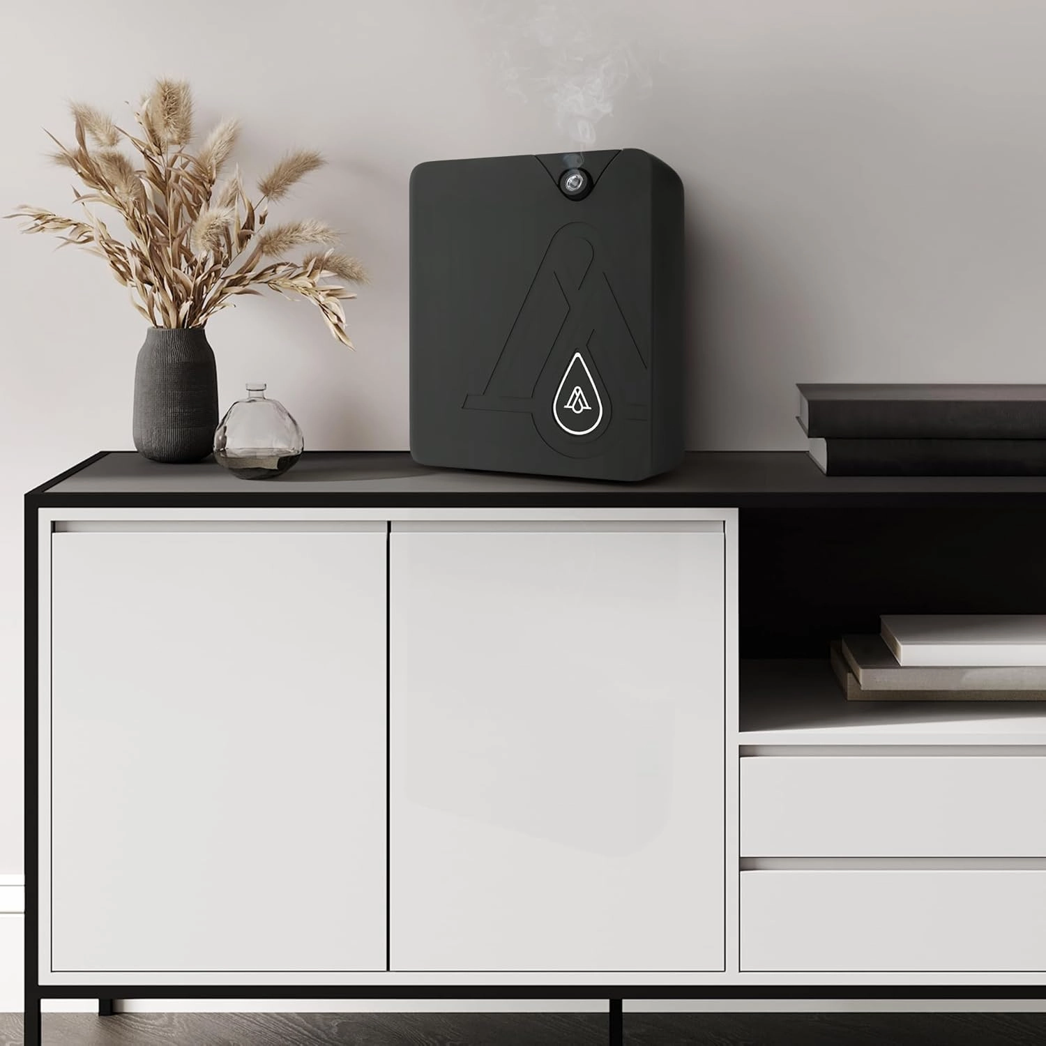 AromaPlan Smart Scent Air Machine for Home   2 Fragrances– Smart Cold Air Technology, Hotel Collection Diffuser, Waterless Whole House Scent Diffuser with Top Picks Fragrance Kit, Black
