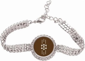 Atoc Structural Motion Combination Tennis Chain Anklet Bracelet Diamond Jewelry
