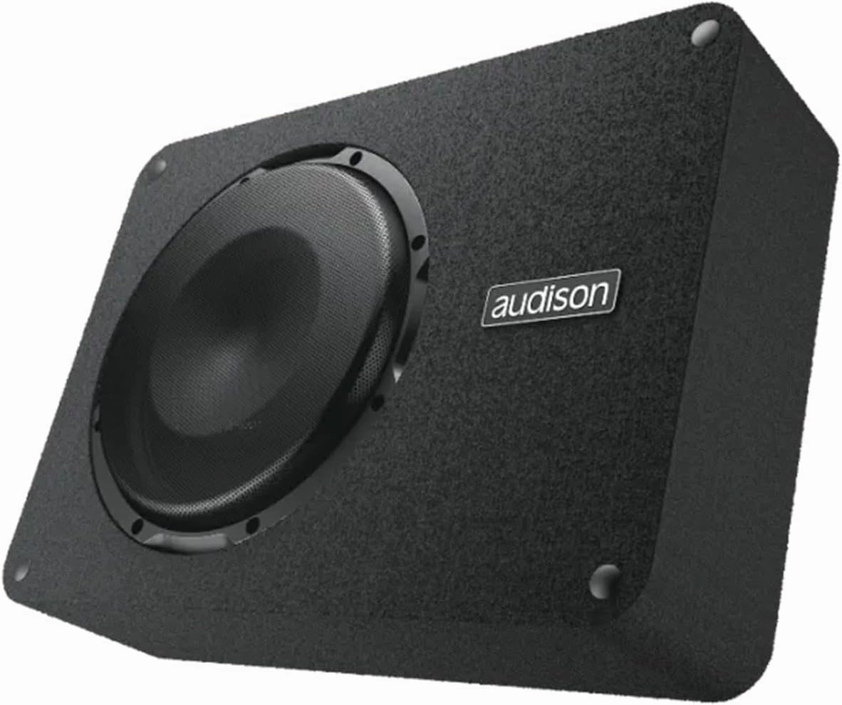 Audison APBX 8 R – 200mm Passive Subwoofer with Passive Radiator, Sealed MDF Box and Double Coil 4 Ω, 400 W Max
