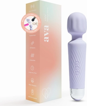 Ava Vibrator Sex Toy - Clit Stimulator Dildo | Vibrators for Women | Adult Toys | Personal Massager Gift for Her | 20 Pleasure Patterns & 8 Speeds | Adult Toy – Standard – Purple