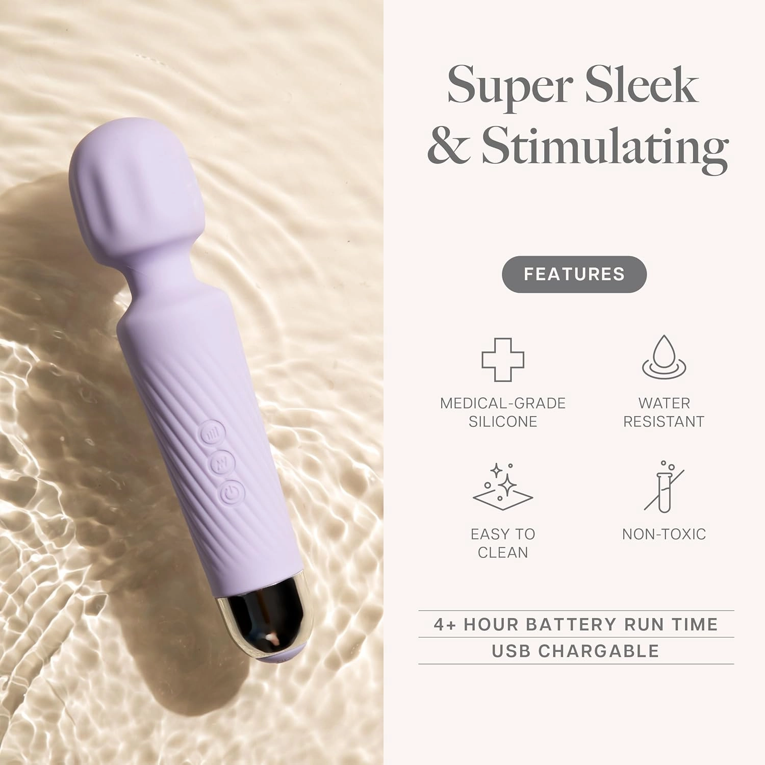 Ava Vibrator Sex Toy - Clit Stimulator Dildo | Vibrators for Women | Adult Toys | Personal Massager Gift for Her | 20 Pleasure Patterns & 8 Speeds | Adult Toy – Standard – Purple