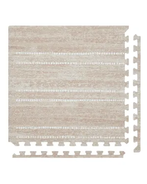 Baby Play Mat – 4x8 Toast Aspen – Set of 8 Tiles – Cushioned EVA Foam Play Mat for Floor, Soft Interlocking Baby Crawling Mats for Hard Floors