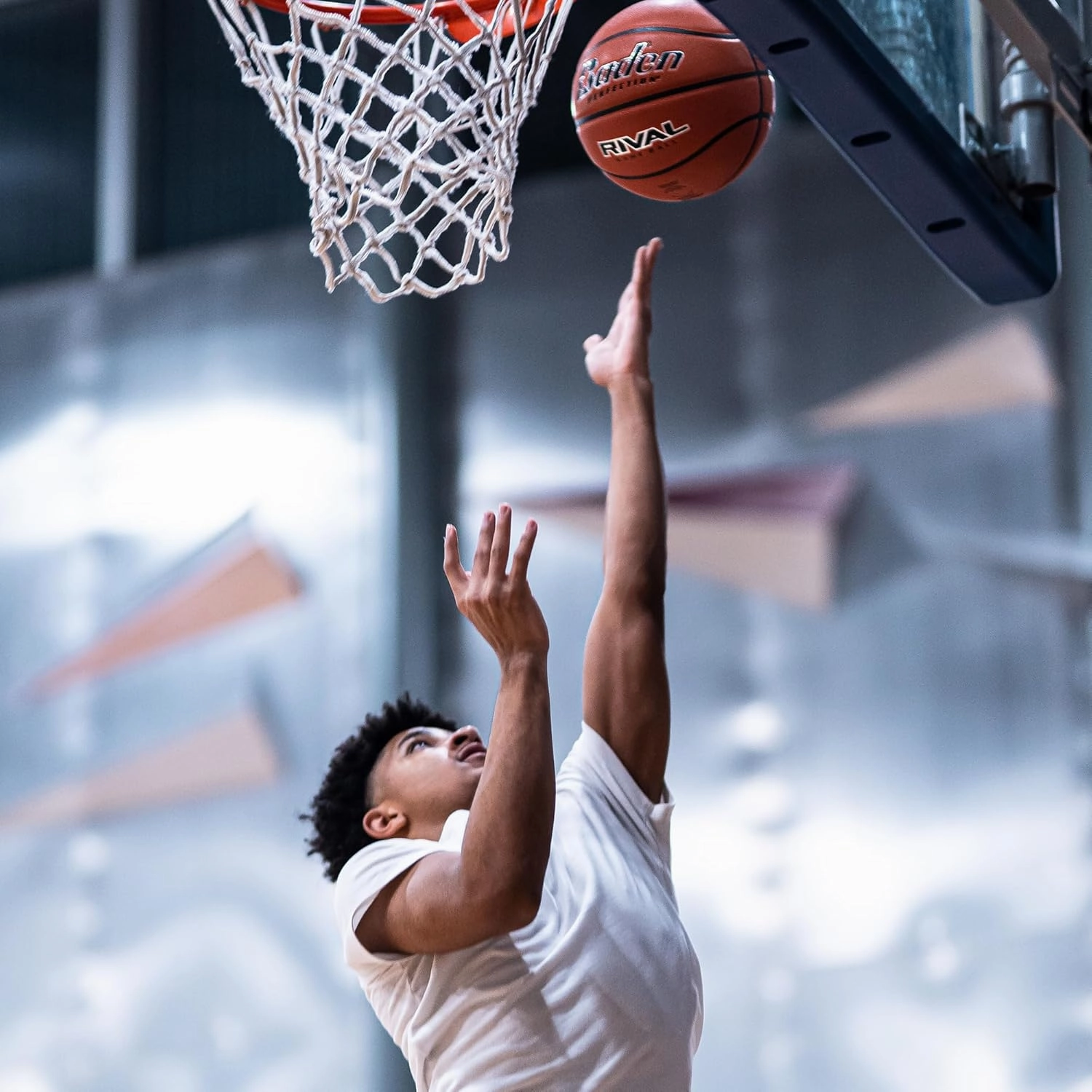 Baden Rival Basketball High-Performance Indoor Ball Durable Composite Cover Official Size 6 & 7