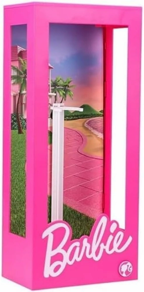 Barbie Doll Light Up Display Case Storage Box, 13" Tall, Collectible Doll Holder and Container