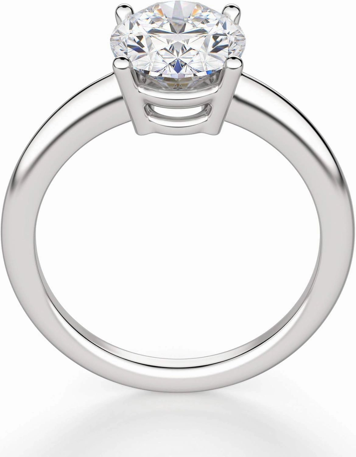 Basket Set Classic Engagement Ring, Oval Cut 3.00CT, VVS1 Clarity, Colorless Moissanite Ring, 925 Sterling Silver Ring, Promise Ring, Wedding Ring, Perfact for Gift Or As You Want