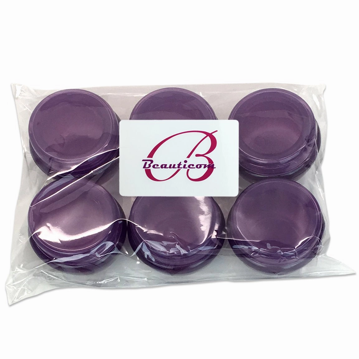 Beauticom® 10G/10ML (72 Pieces, Dark Purple) Frosted Container Jars with Inner Liner for Scrubs, Oils, Salves, Creams, Lotions, Makeup Cosmetics, Nail Accessories, Beauty Aids - BPA Free