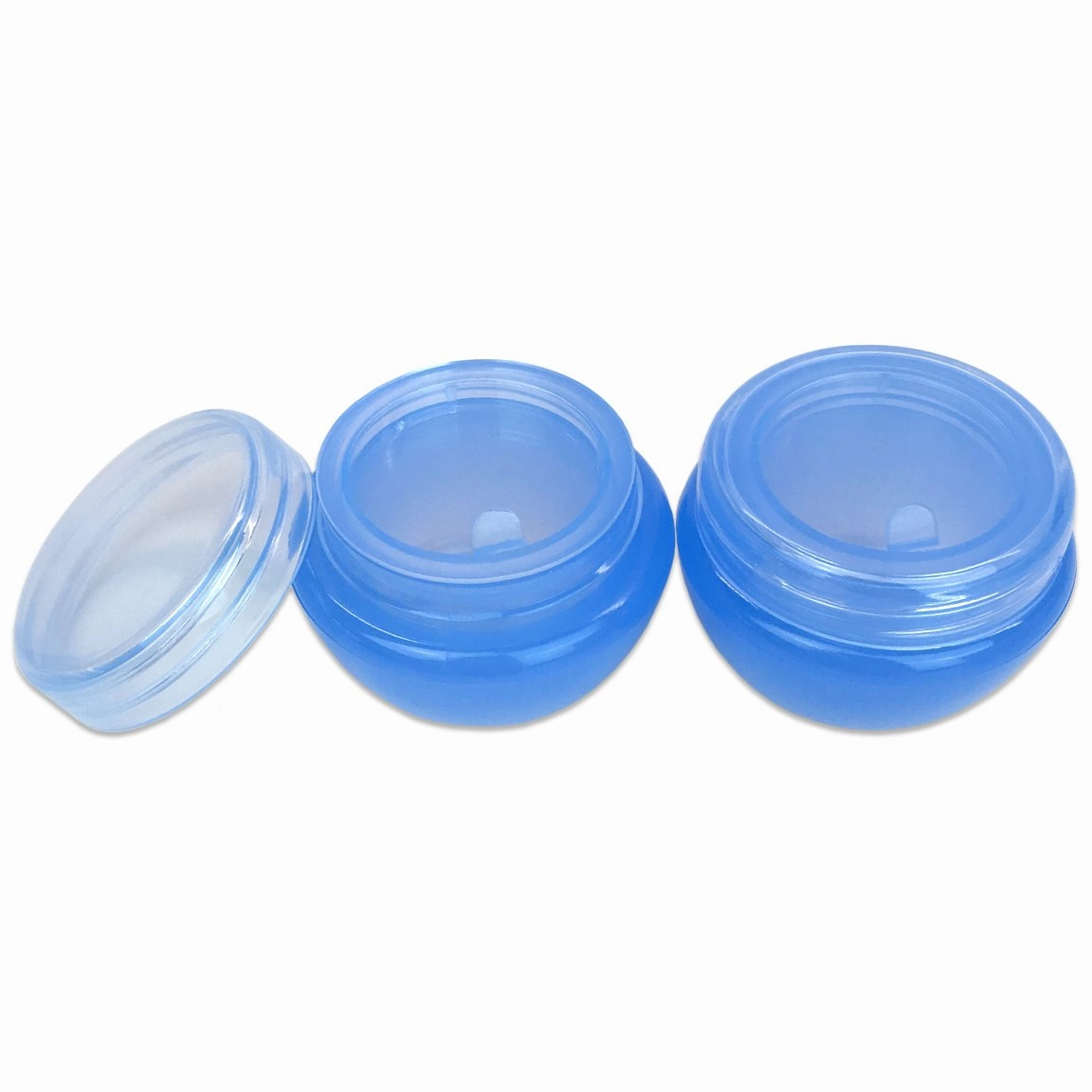 Beauticom® 10G/10ML Frosted Container Jars with Inner Liner for Scrubs, Oils, Salves, Creams, Lotions, Makeup Cosmetics, Nail Accessories, Beauty Aids - BPA Free (72 Pieces, Blue)