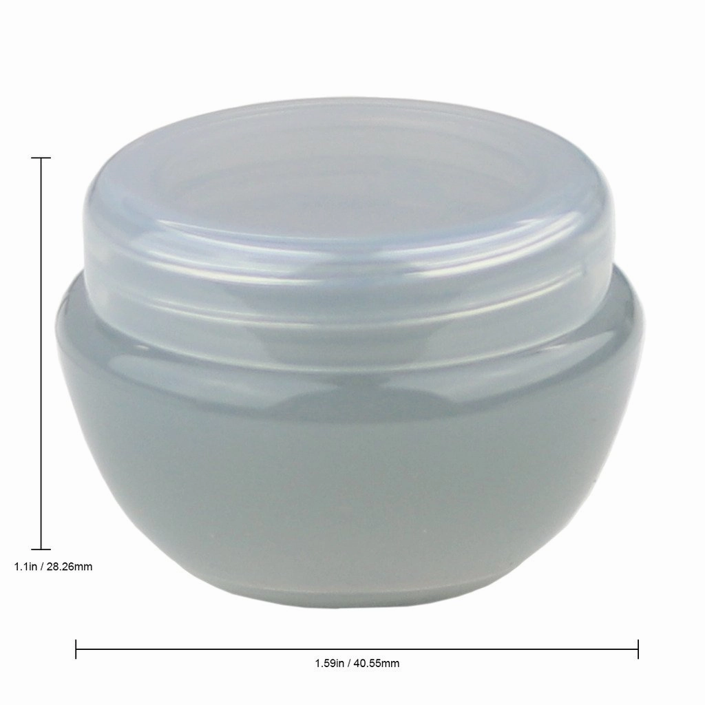 Beauticom 10G/10ML Frosted Container Jars with Inner Liner for Scrubs, Oils, Salves, Creams, Lotions, Makeup Cosmetics, Nail Accessories, Beauty Aids - BPA Free (72 Pieces, Gray)
