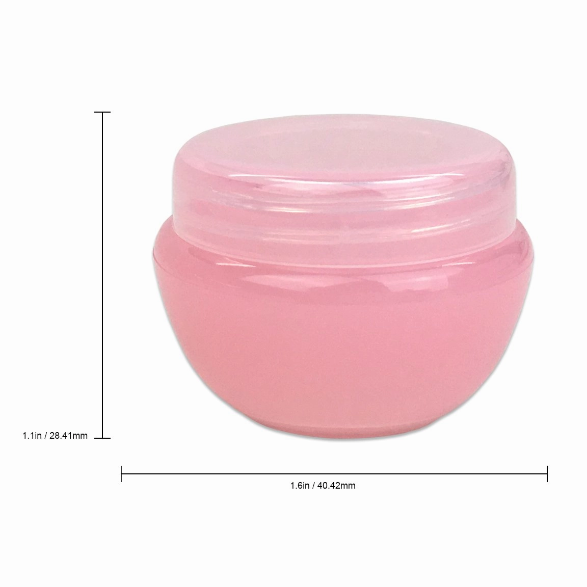 Beauticom® 10G/10ML Frosted Container Jars with Inner Liner for Scrubs, Oils, Salves, Creams, Lotions, Makeup Cosmetics, Nail Accessories, Beauty Aids - BPA Free (72 Pieces, Pink)