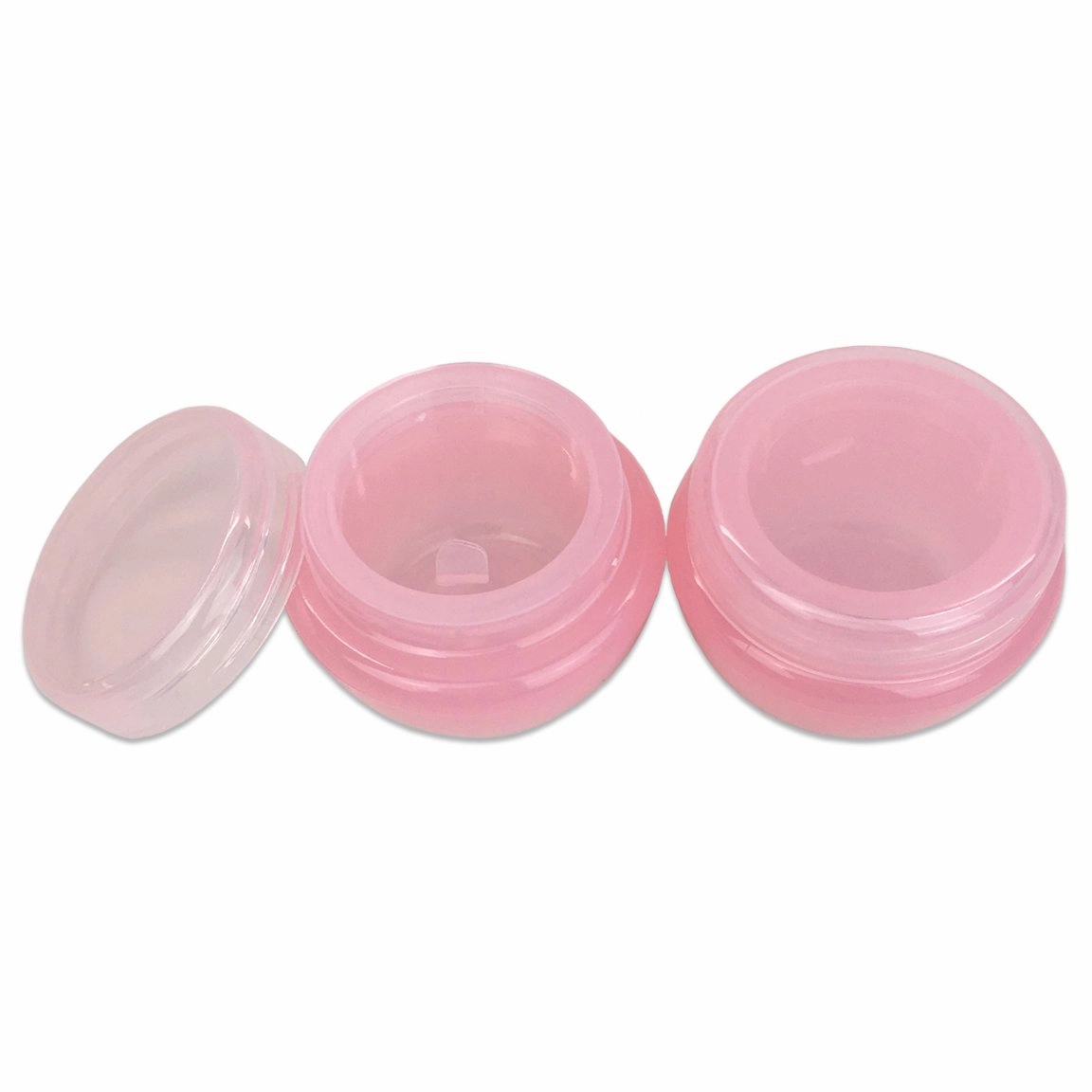 Beauticom® 10G/10ML Frosted Container Jars with Inner Liner for Scrubs, Oils, Salves, Creams, Lotions, Makeup Cosmetics, Nail Accessories, Beauty Aids - BPA Free (72 Pieces, Pink)