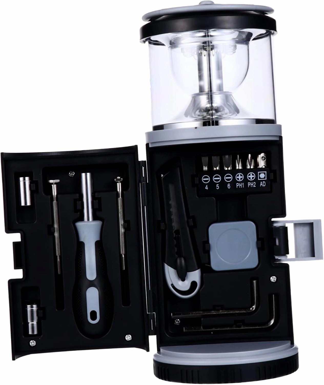 BESPORTBLE Rechargeable Camping Lantern Multi-Function Light Hiking Flashlight Outdoor Lamp Screwdriver Tool Kit