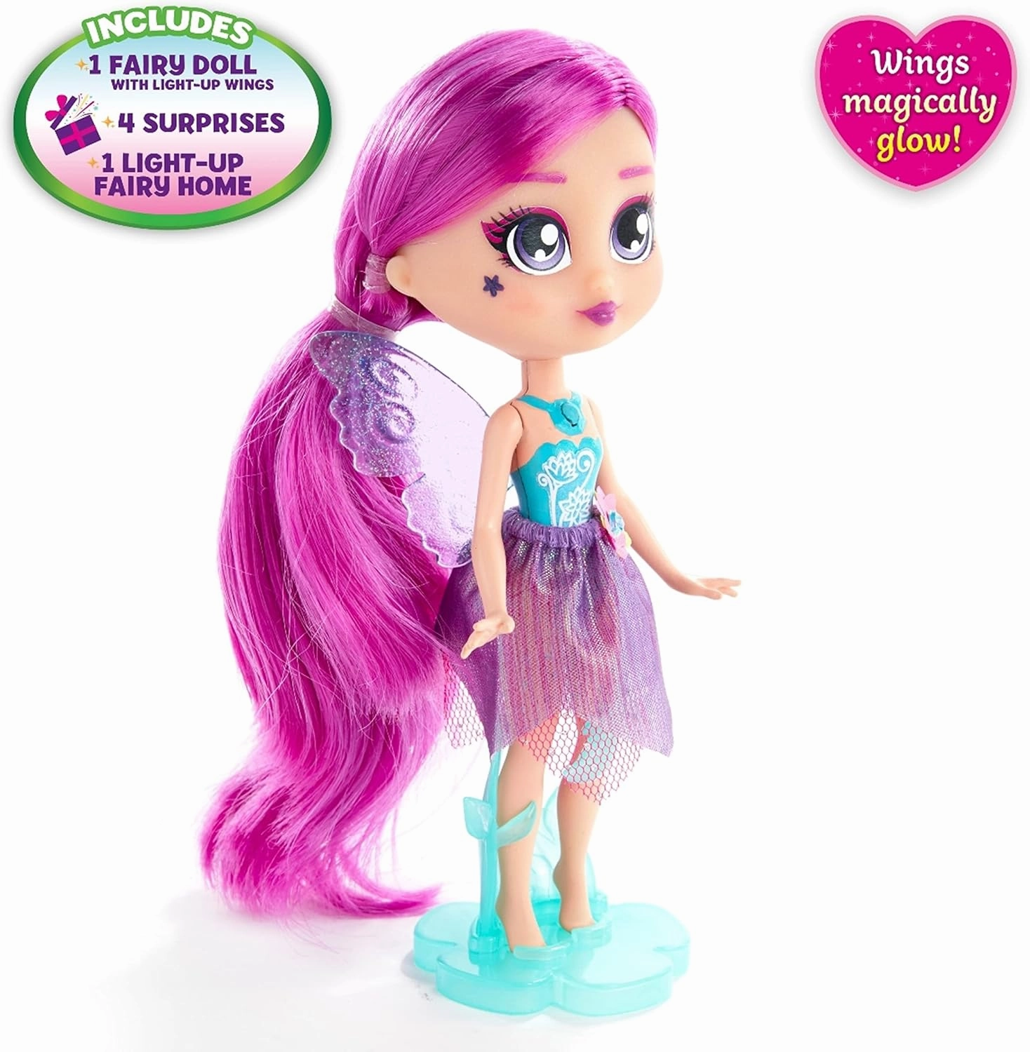 BFF Doll with Night Light & Multi-Colored Fairy Lights | Collectible Dolls for Girls Age 3