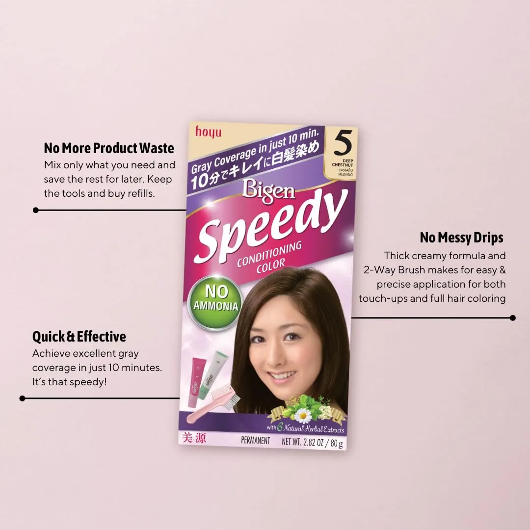 Bigen Speedy Conditioning Color Kit: 8 Natural Black - 3 Pack