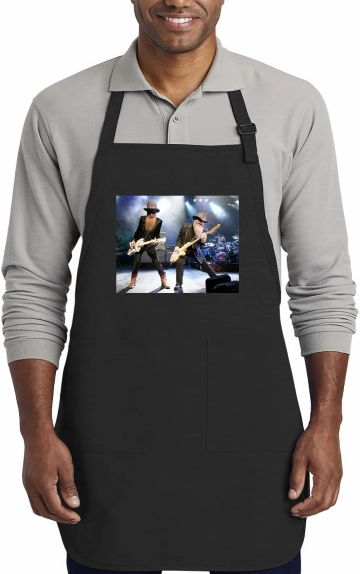Billy Gibbons - Kitchen Cooking Cotton Apron SRS #G343305, Black