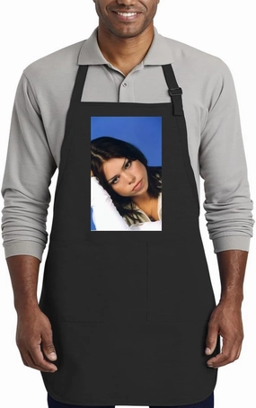 Billy Piper - Kitchen Cooking Cotton Apron SRS #G390361, Black