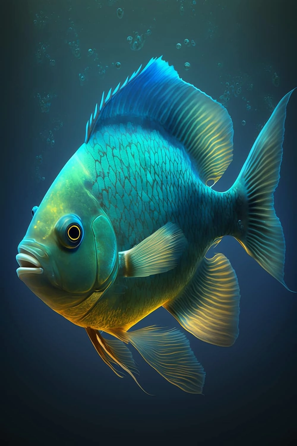 Blue Fish Wooden Puzzle 1000 Piece Puzzles for Adults Artwork Jigsaw Puzzle Family Game Puzzle