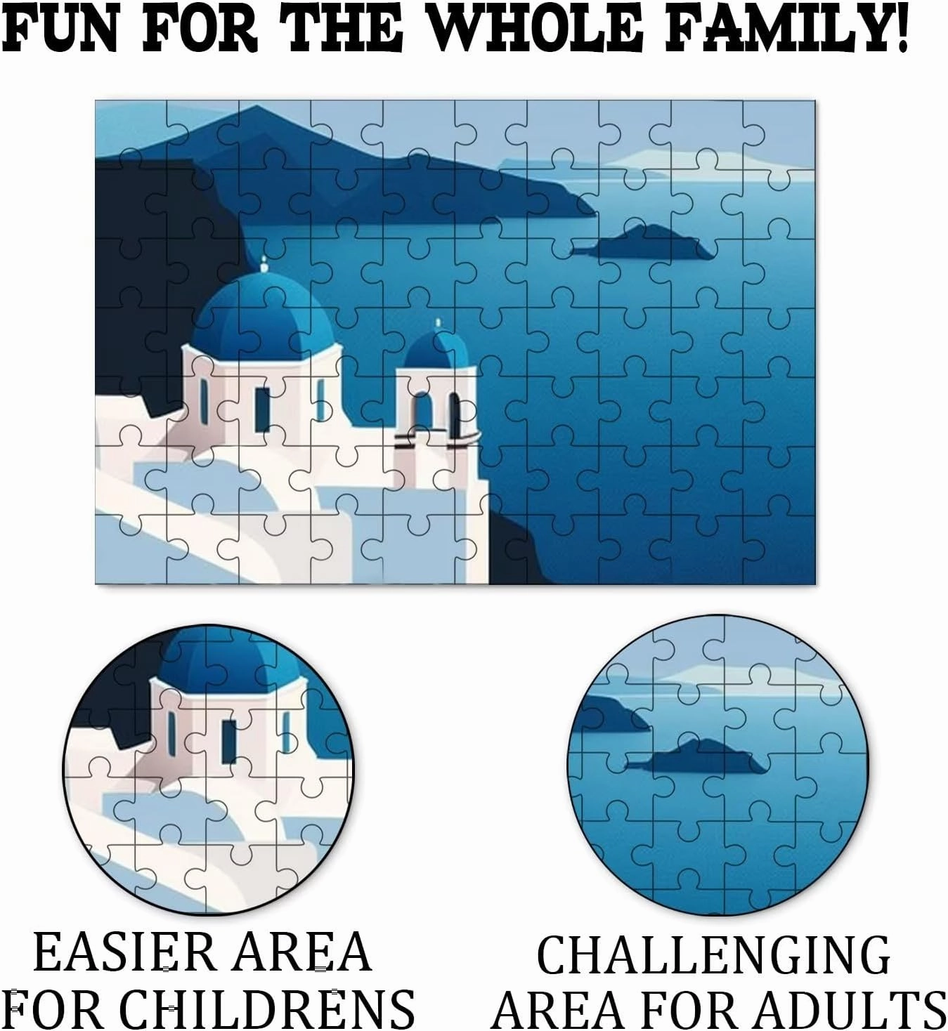 Blue Fish Wooden Puzzle 1000 Piece Puzzles for Adults Artwork Jigsaw Puzzle Family Game Puzzle
