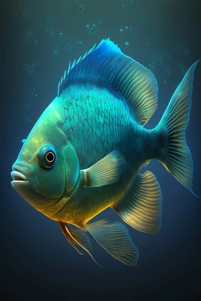 Blue Fish Wooden Puzzle 1000 Piece Puzzles for Adults Artwork Jigsaw Puzzle Family Game Puzzle