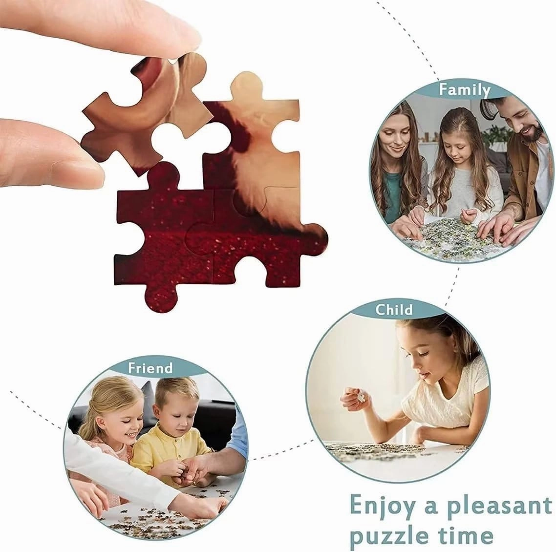 Blue Fish Wooden Puzzle 1000 Piece Puzzles for Adults Artwork Jigsaw Puzzle Family Game Puzzle