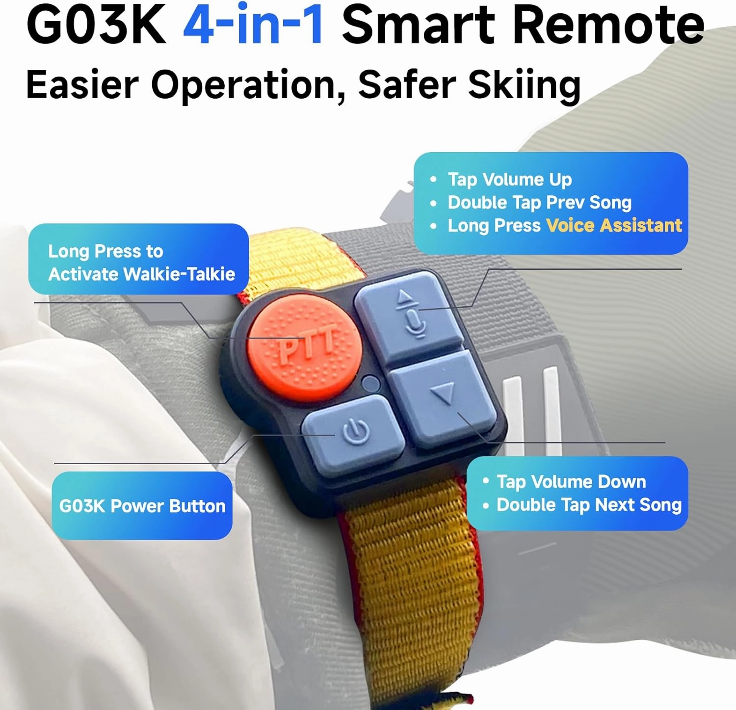 Bluetooth Smart Ski Goggles with Walkie-Talkie for Adult-Anti Fog Snowboard Goggles with Play Music,Answer Calls