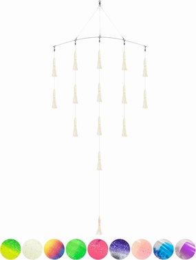 BLUEWING 18"/36" Fishing Spreader Bar Formation with 6"/9" Floating Squids and 316 Stainless Steel Rod Offshore for Wahoo Tuna Marlin Mahi, Includes Mesh Bag
