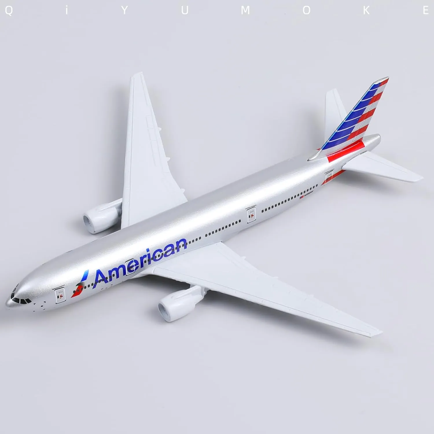 Boeing 777 AA Airlines 1/400 Diecast Metal Airplane Model with Stand -Airlines Alloy Model Plane (6 inches Long) Display Collectible Model Kit for Aviation Enthusiast Gift