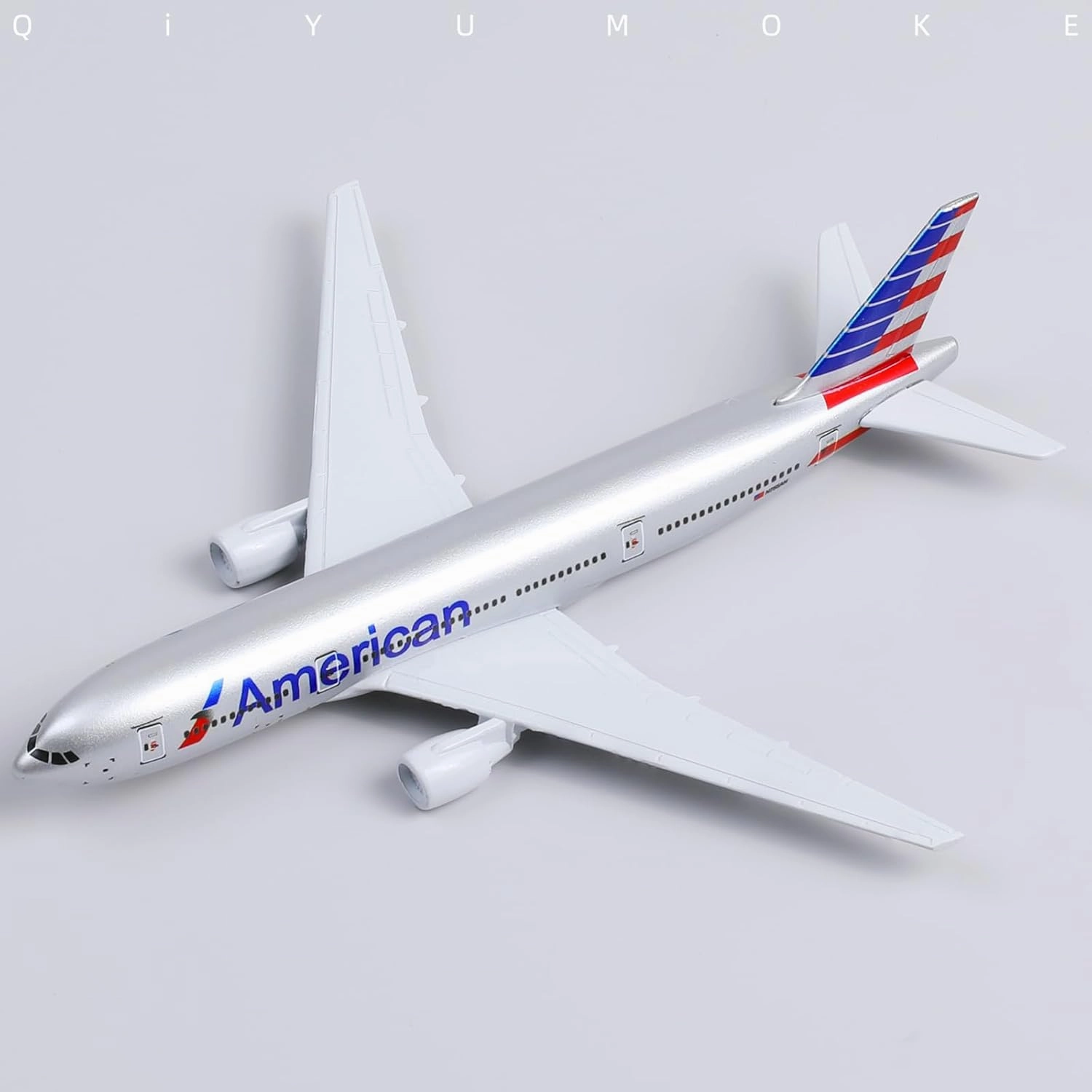 Boeing 777 AA Airlines 1/400 Diecast Metal Airplane Model with Stand -Airlines Alloy Model Plane (6 inches Long) Display Collectible Model Kit for Aviation Enthusiast Gift