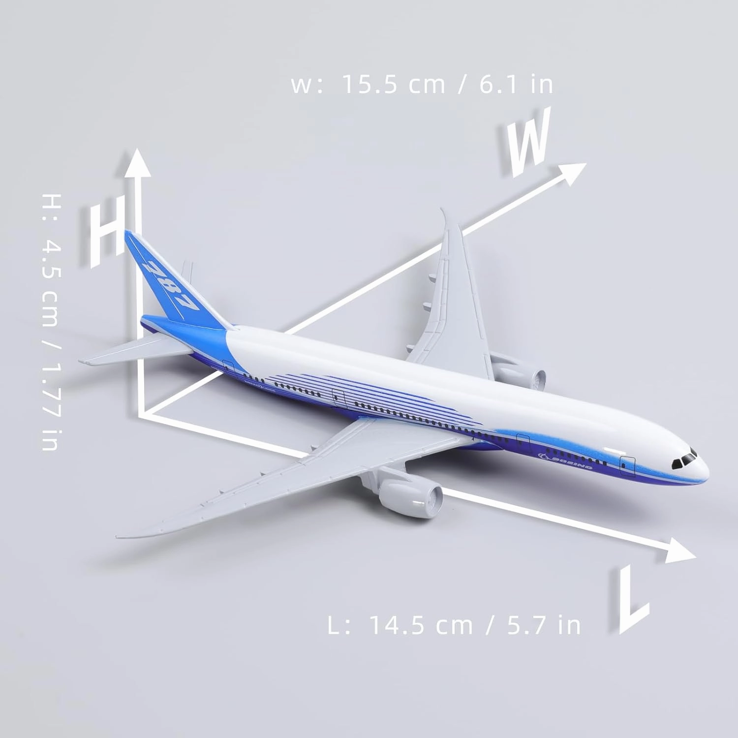 Boeing 787 Dreamliner 1/400 Die-cast Metal Airplane Model with Stand 787 Prototype Alloy Model Airplane (5.7 inches L) Collection Plane for Aviation Enthusiast Gift