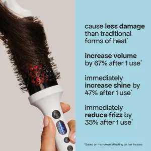 BONDIBOOST Infrared Thermal Brush, Heated Thermal Round Brush for Smooth   Shiny Hair, Dry Hair Styling for Instant Volume, Less Hair Breakage   Minimizes Snags, Frizz-Free