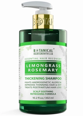 Botanical Hair Growth Rosemary Shampoo with Saw Palmetto Hair Thickening Anti-Thinning Scalp Stimulating Natural Anti-Hair Loss Products For Women & Men 10.2 Fl Oz